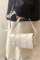 Zenana Vegan Leather Woven Crossbody Bag Trandify deal