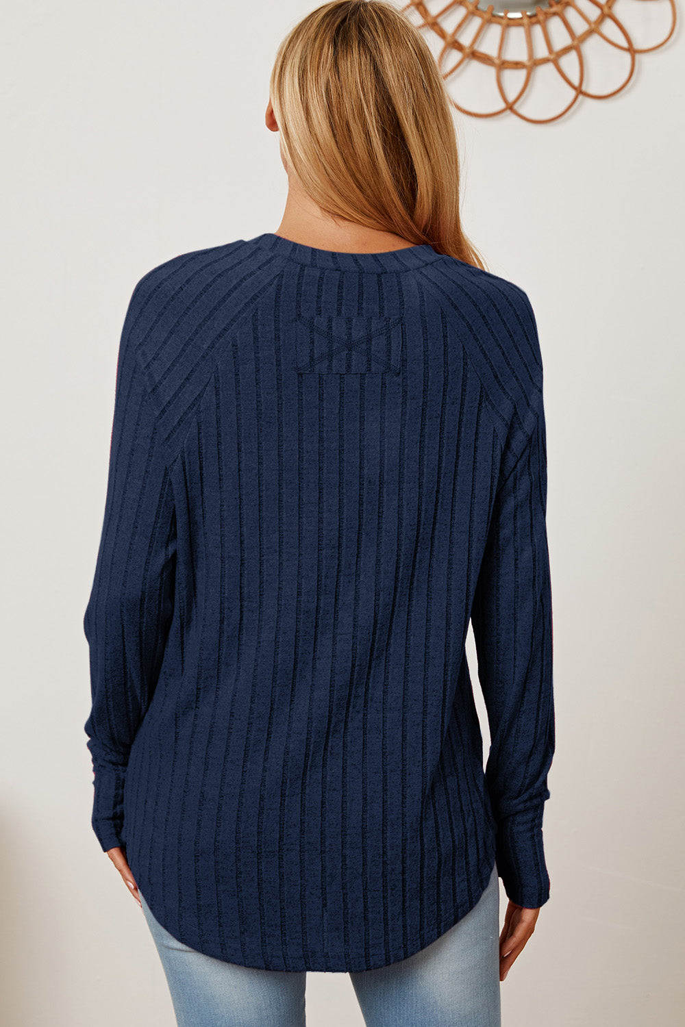 Basic Bae Full Size Ribbed Thumbhole Sleeve T-Shirt Trandify Deal