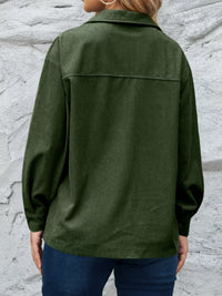 Women's Corduroy Shacket - Pocketed Overshirt