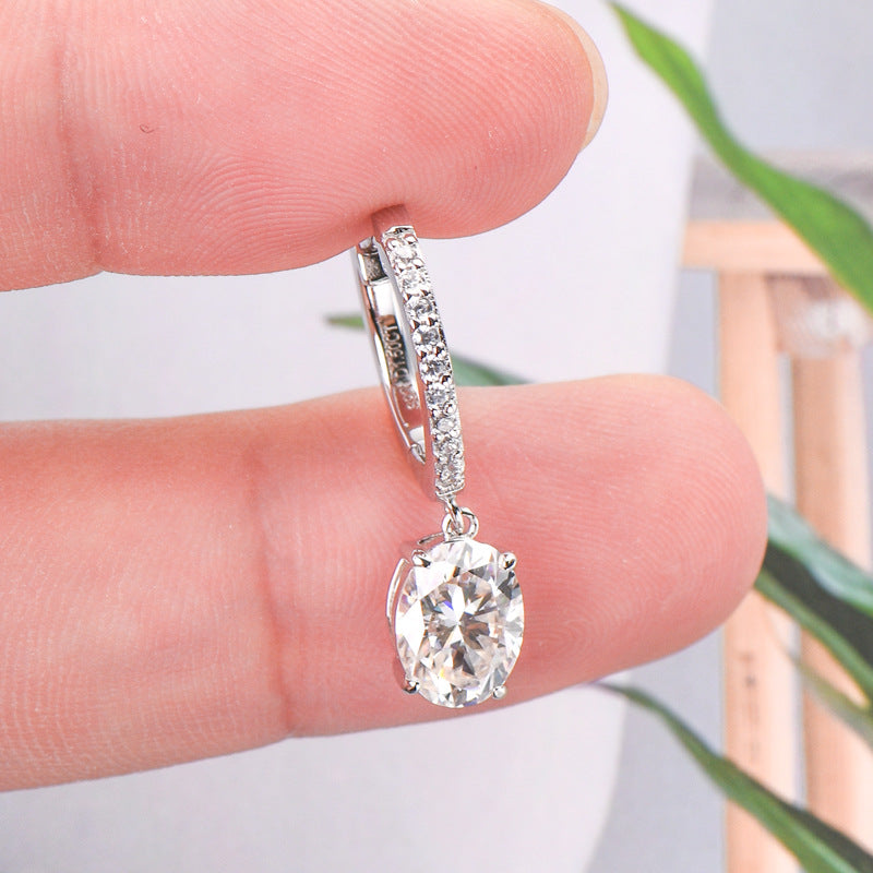 3 Carat Moissanite 925 Sterling Silver Earrings Trandify Deal