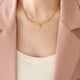 Brass Inlaid Zircon Letter Pendant Necklace Trandify deal