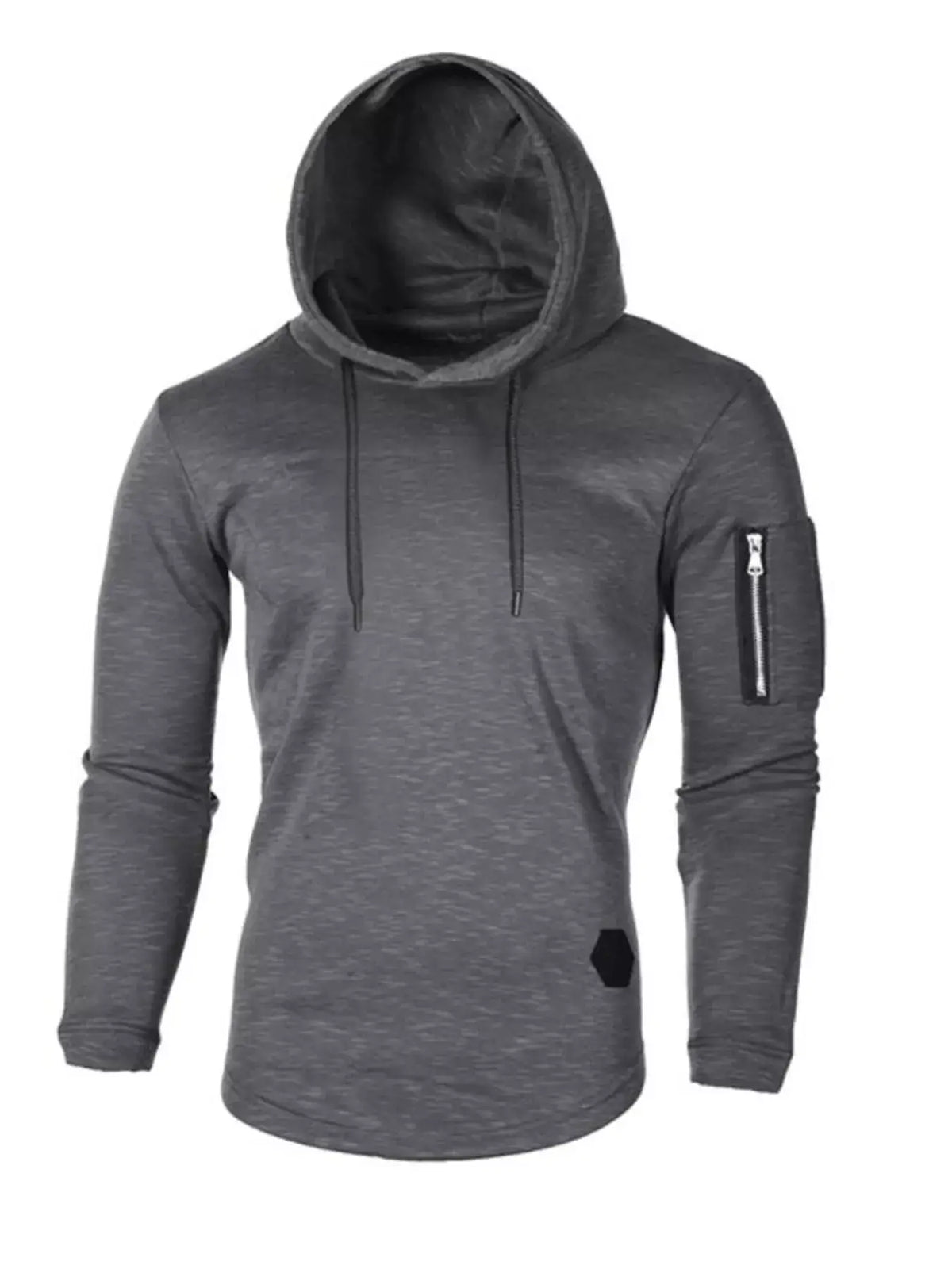 Men's Plus Size Slim Fit Hoodie | Long Sleeve Cotton Blend Pullover
