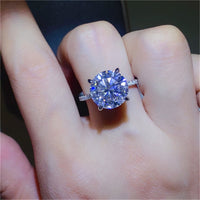 5 Carat Moissanite 925 Sterling Silver Ring Trandify Deal