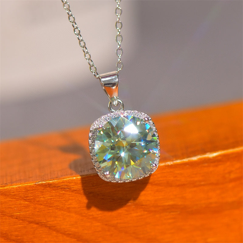 5 Carat Moissanite 925 Sterling Silver Pendant Necklace Trandify Deal