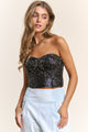 J.NNA Sequin Strapless Bustier Top Trandify Deal