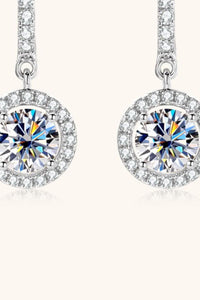2 Carat Moissanite 925 Sterling Silver Drop Earrings Trandify deal