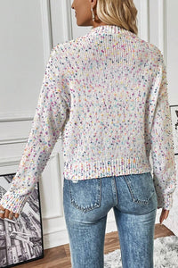 Confetti Button Up Long Sleeve Cardigan - Trandify Deal