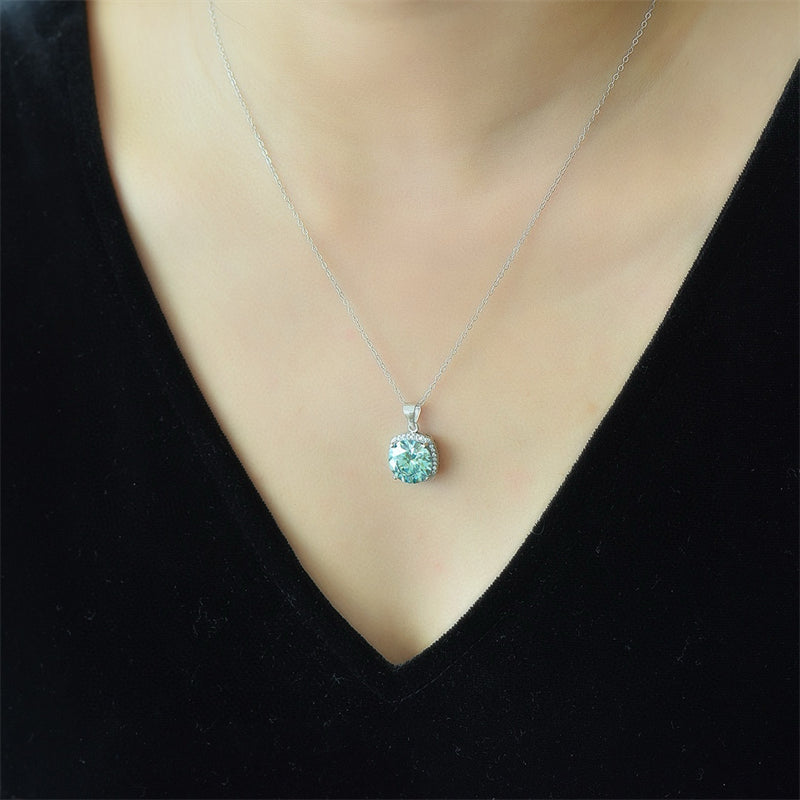 5 Carat Moissanite 925 Sterling Silver Pendant Necklace Trandify Deal