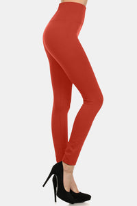 Yelete Full Size Seamless High Waist Fleece Leggings Trandify deal