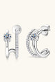 Moissanite 925 Sterling Silver C-Hoop Earrings Trandify Deal