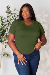 Basic Bae Full Size Round Neck Short Sleeve T-Shirt Trandify deal
