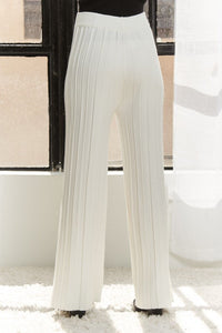 ADORA Tied Wide Leg Knit Pants Trandify deal