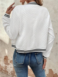 Zip Up Long Sleeve Jacket Trandify Deal