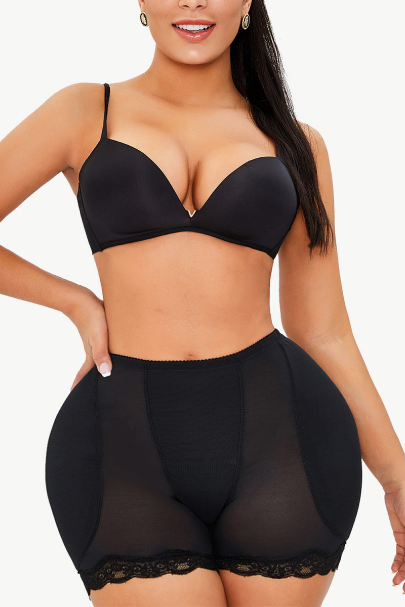 Scalloped Lace Trim High-Waisted Shaping Shorts – Trandifydeal