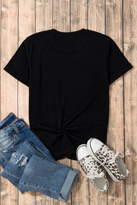 Bow Round Neck Short Sleeve T-Shirt - Trandify Deal