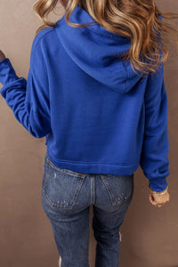 Drawstring Long Sleeve Hoodie Trandify Deal