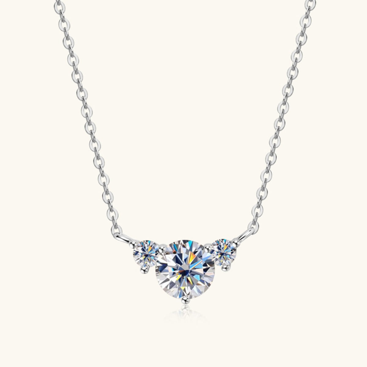 1.2 Carat Moissanite 925 Sterling Silver Necklace Trandify Deal