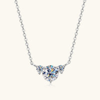 1.2 Carat Moissanite 925 Sterling Silver Necklace Trandify Deal