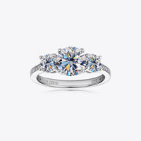 3 Carat Moissanite 925 Sterling Silver Ring Trandify Deal