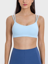 Millennia Scoop Neck Double Strap Active Cami Trandify deal