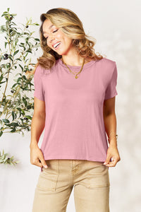 Basic Bae Full Size Round Neck Short Sleeve T-Shirt Trandify deal