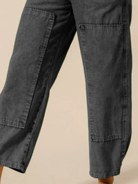 SO ME Women’s Distressed Barrel Jeans – Mid Rise Relaxed Fit Denim Pants for Casual Outfits