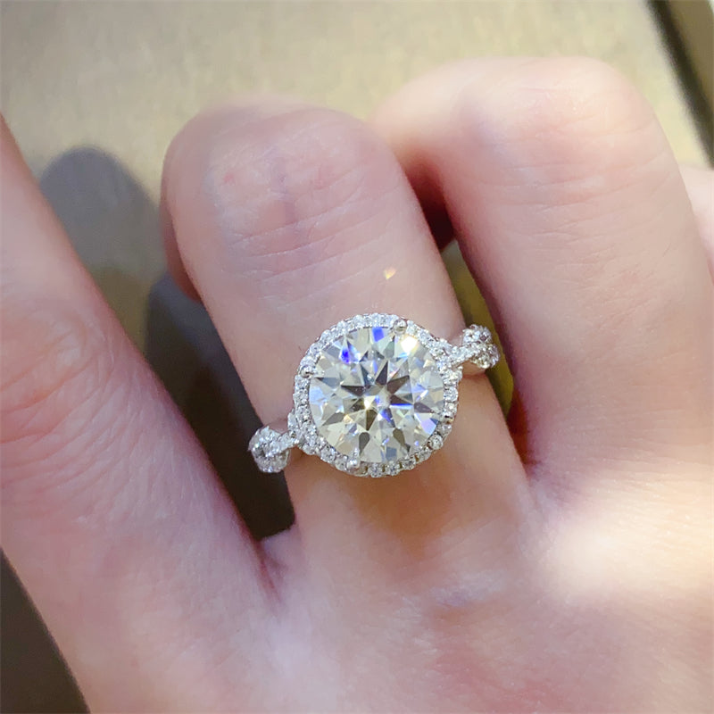 3 Carat 925 Sterling Silver Moissanite Ring Trandify Deal
