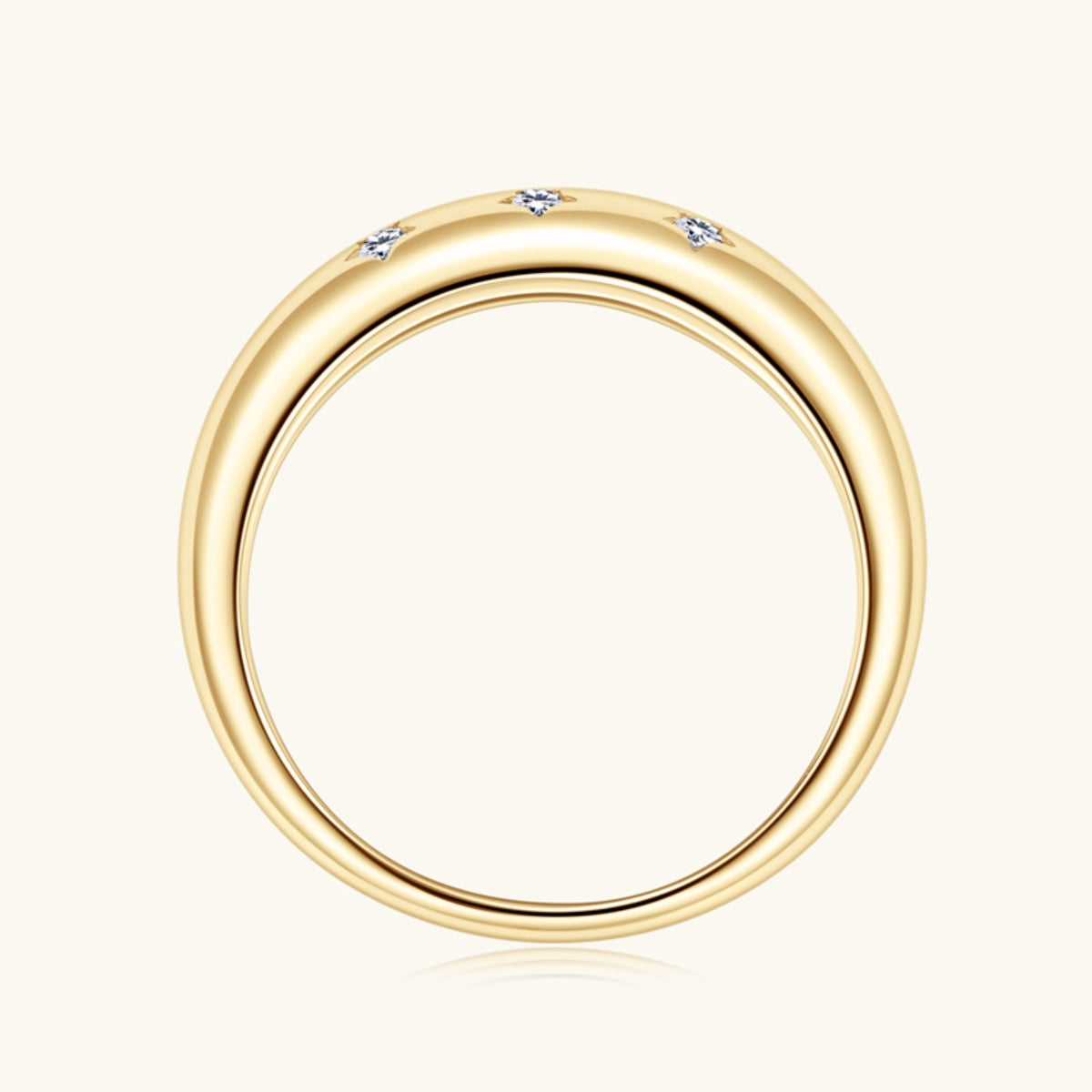 925 Sterling Silver Inlaid Moissanite Star Ring Trandify Deal