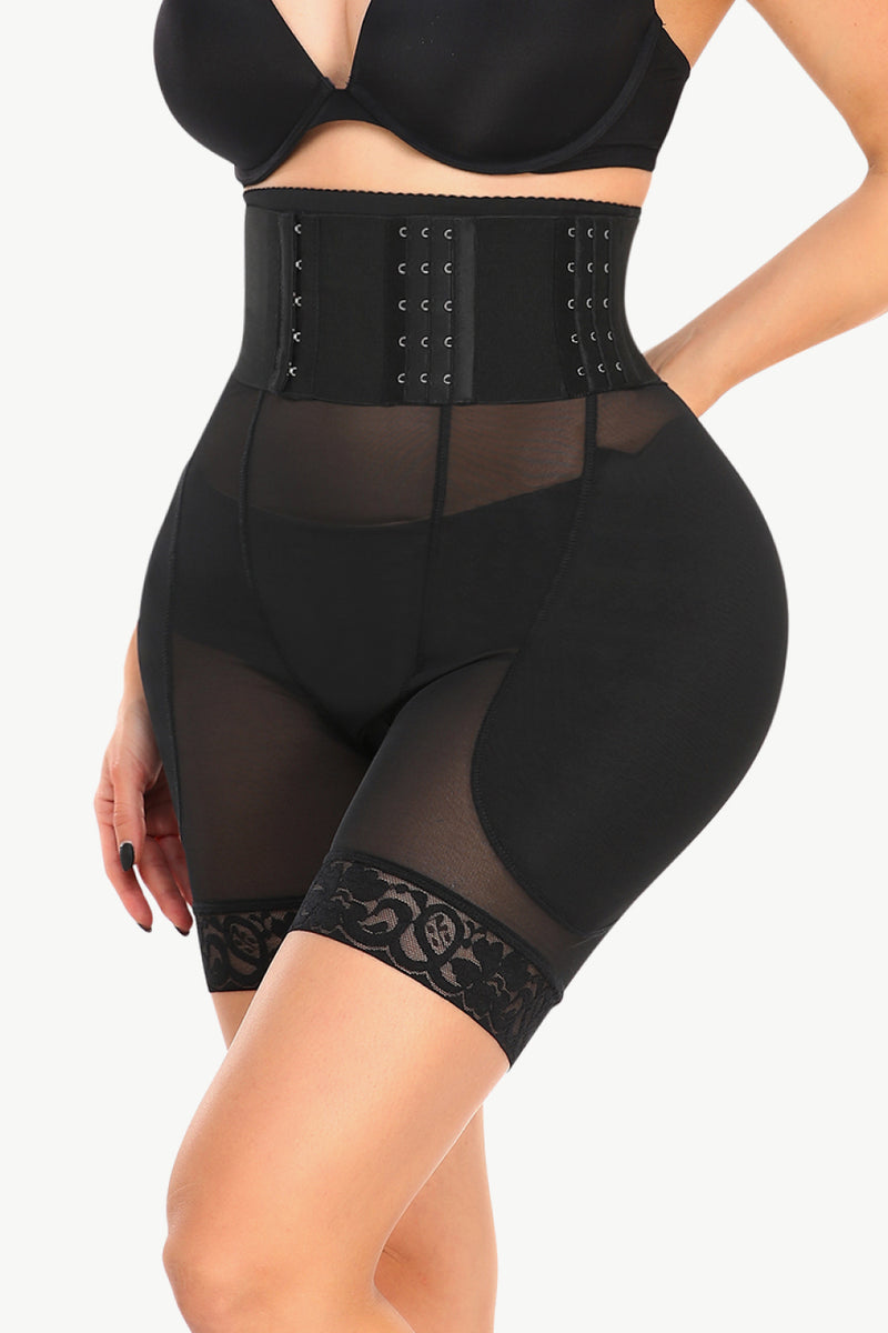 Scalloped Lace Trim High-Waisted Shaping Shorts – Trandifydeal