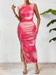 Honey Slit Round Neck Midi Tank Dress Trandify deal