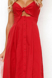 Cutout Smocked Sweetheart Neck Cami Dress Trandify deal