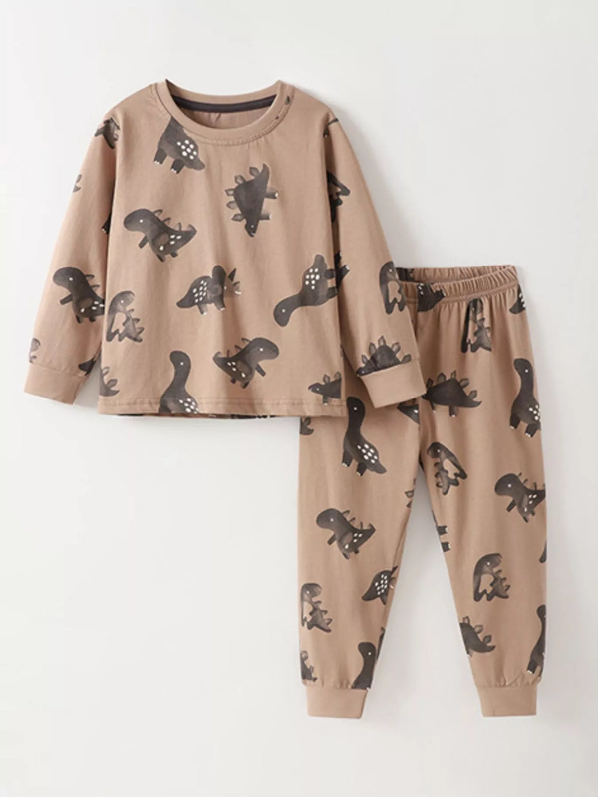 Kids Dinosaur Pajamas Set - Long Sleeve PJs