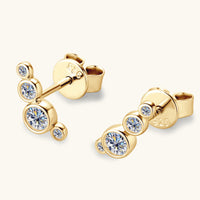 Moissanite 925 Sterling Silver Stud Earrings Trandify Deal
