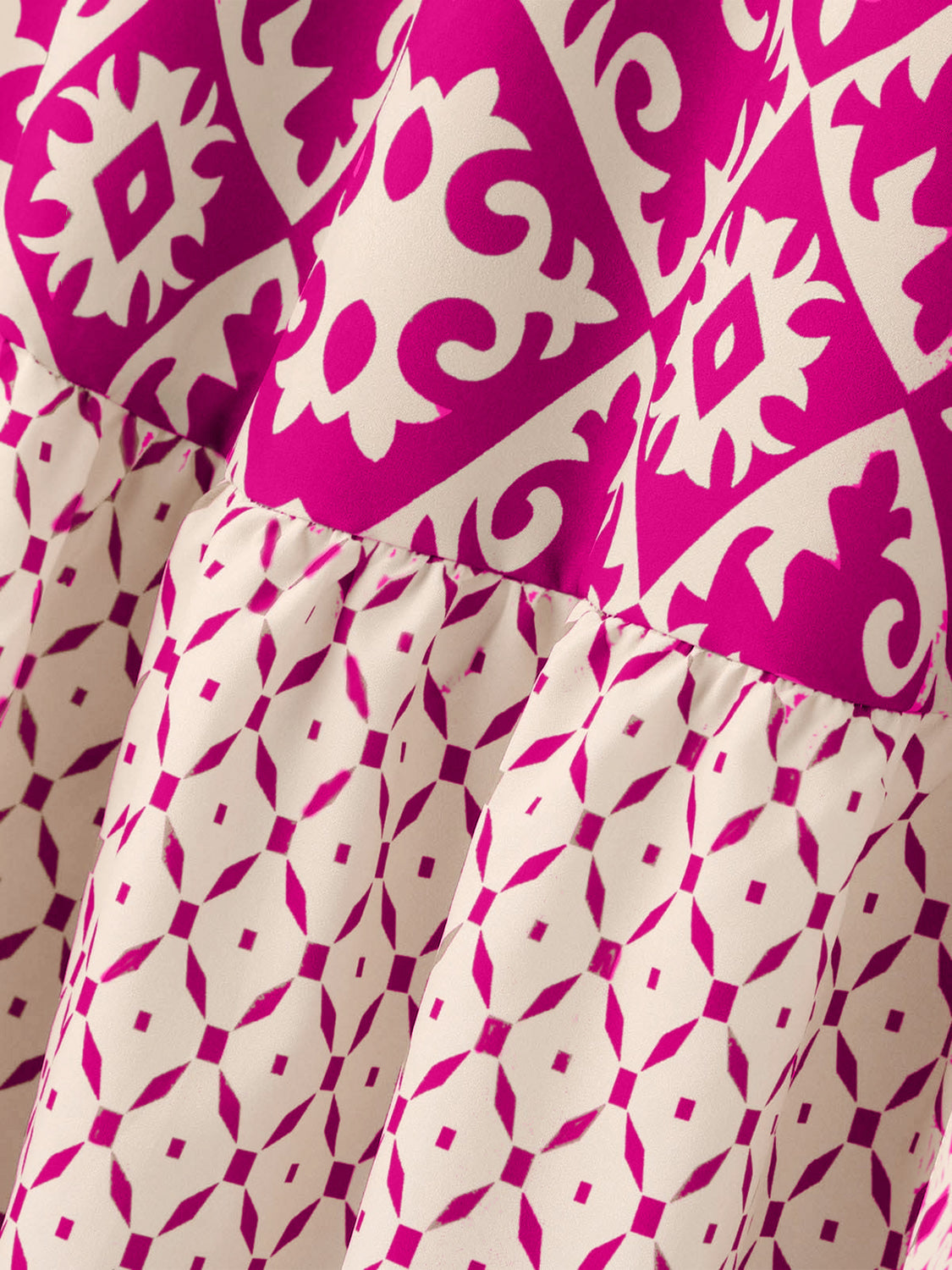 Geometric Elastic Waist Maxi Skirt Trandify deal