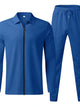 Plus size matching hoodie and pants set, breathable fabric for U.S. men