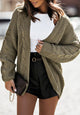 Cable-Knit Open Front Cardigan Trandify Deal
