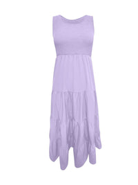 Tiered Smocked Wide Strap Dress Trandify Deal