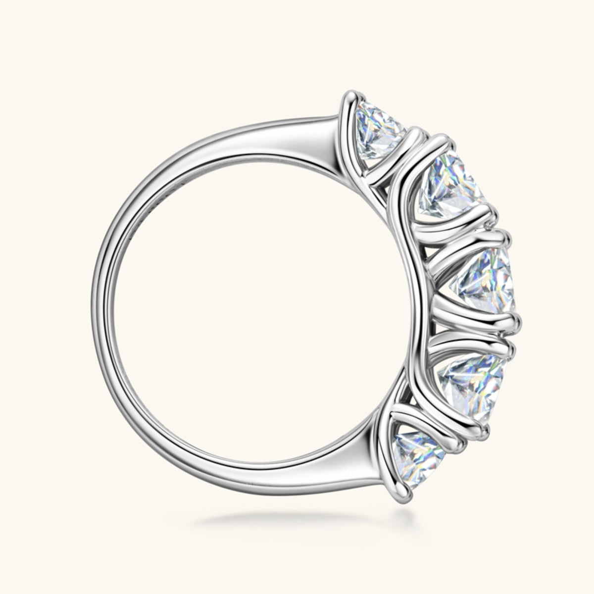 3.6 Carat Moissanite 925 Sterling Silver Ring Trandify Deal