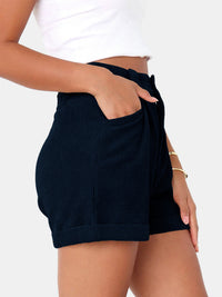 Full Size High Waist Shorts with Pockets Trandify deal