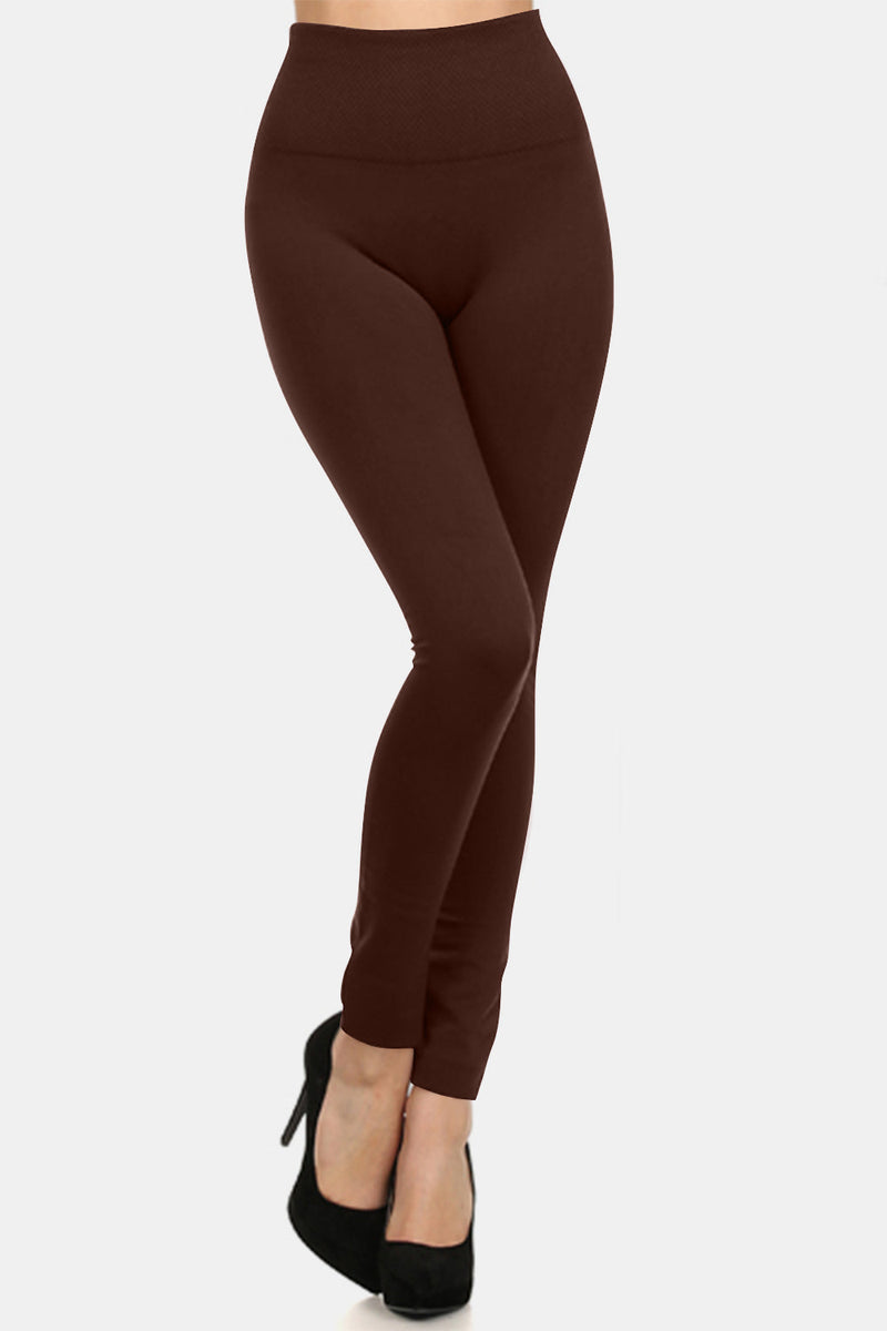 Yelete Full Size Seamless Fleece Lined Leggings Trandify Deal