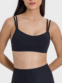 Millennia Scoop Neck Double Strap Active Cami Trandify deal