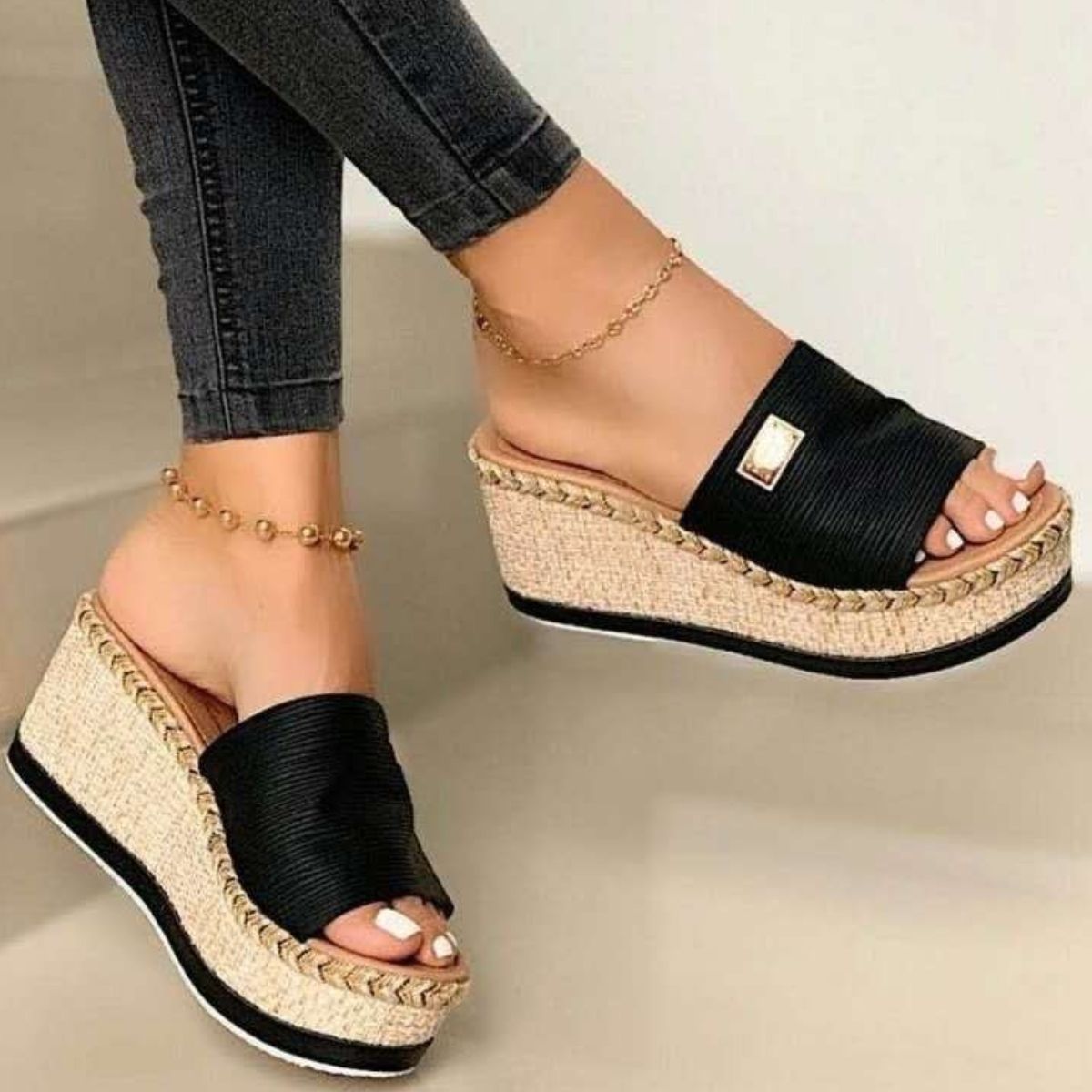 PU Leather Open Toe Sandals - Trandify Deal