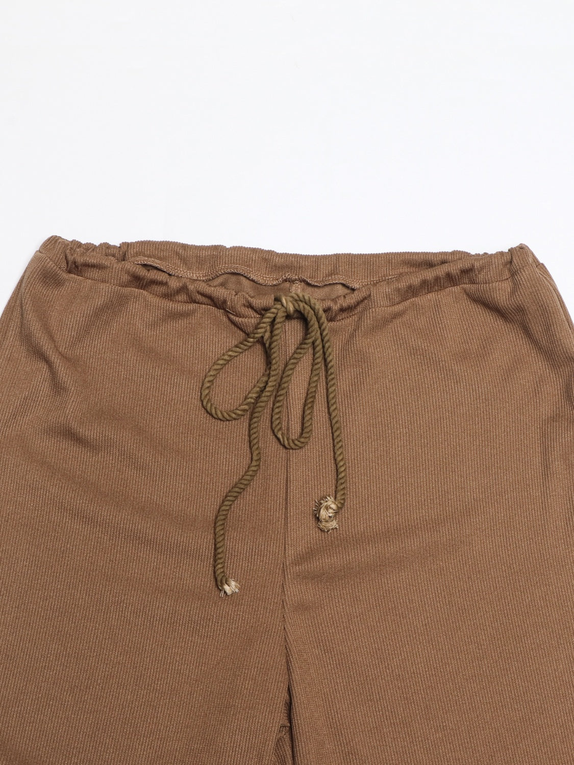 Collared Neck Long Sleeve Top and Drawstring Pants Set Trandify Deal