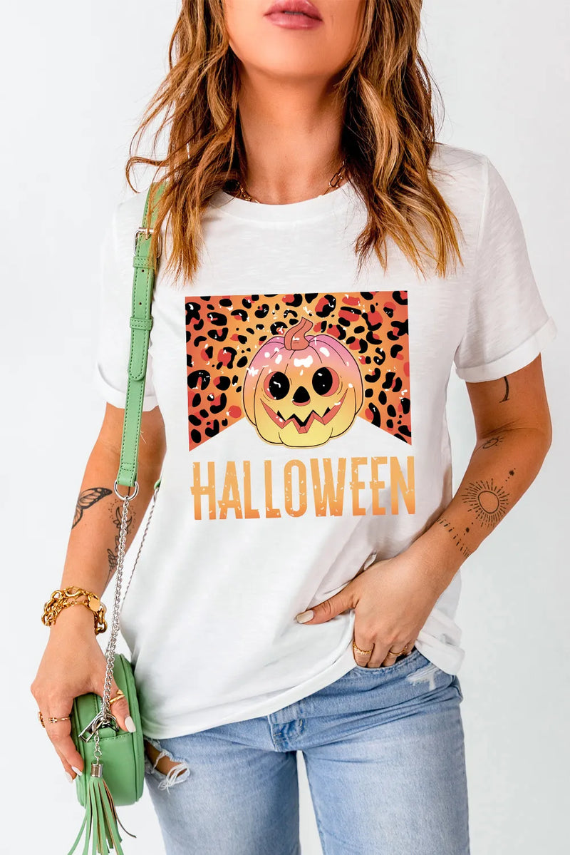 Graphic Round Neck Short Sleeve T-Shirt - Trandify Deal
