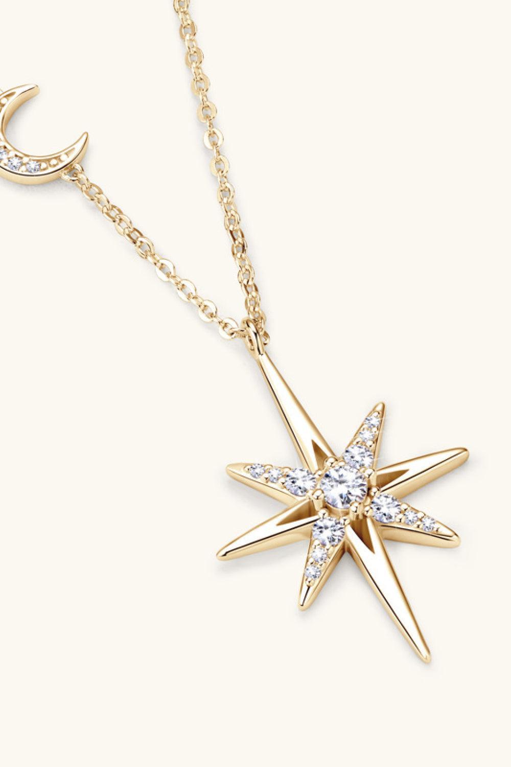 Moissanite 925 Sterling Silver Necklace Trandify Deal