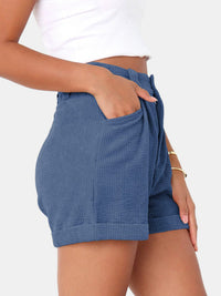 Full Size High Waist Shorts with Pockets Trandify deal