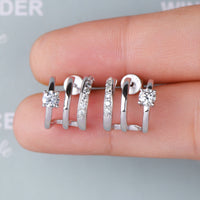 Moissanite 925 Sterling Silver Earrings Trandify deal