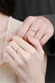 Minimalist 925 Sterling Silver Rhodium-Plated Ring Trandify Deal