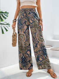 Printed Wide Leg Pants Trandify deal