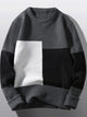 Men’s Plus Size Color Block Sweater – Regular Fit, Affordable Price, Free Shipping